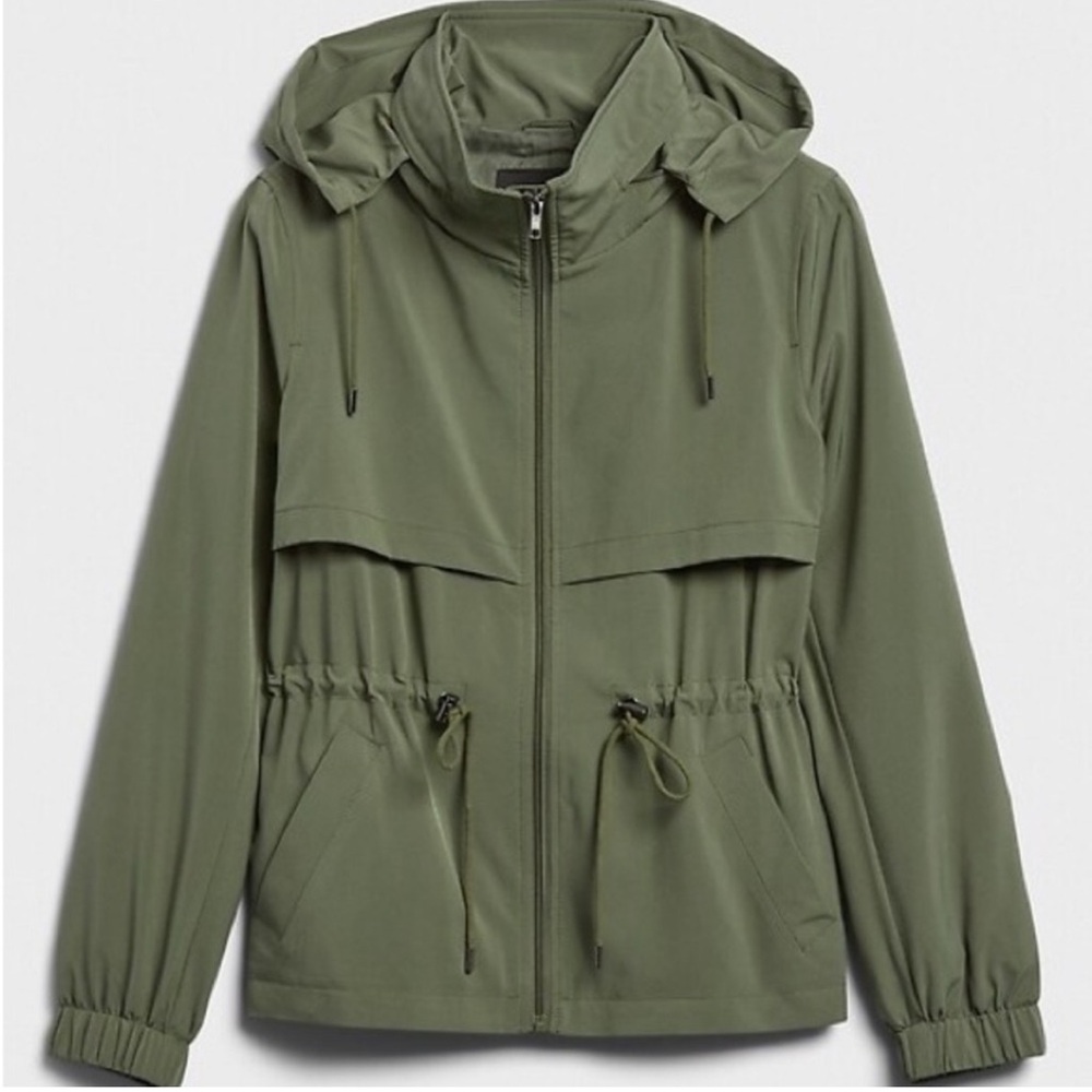 NWT Banana Republic Sport/Rain Jacket, XXL Tall, Green